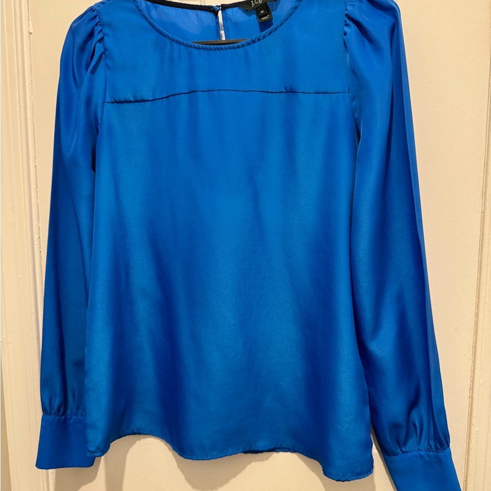 J. Crew Vibrant Blue Blouse